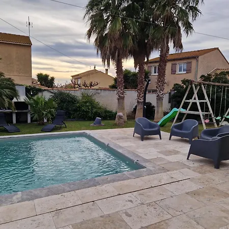 Villa Villa Moderne De 220M2 Avec Clim Et Piscine, Serignan Sérignan
